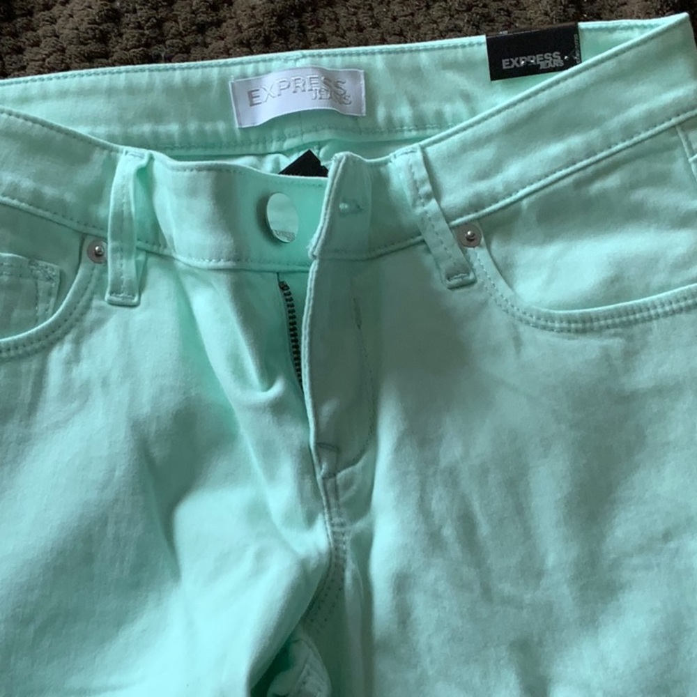 Express Mint green jeans new with tags
